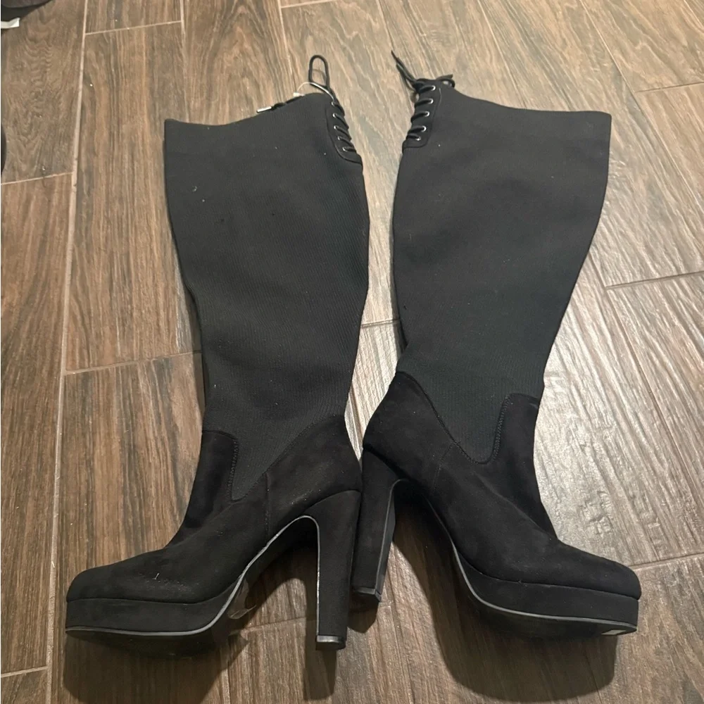 Torrid over the knee black Elegant Black Women's Boots size 10.5 WW